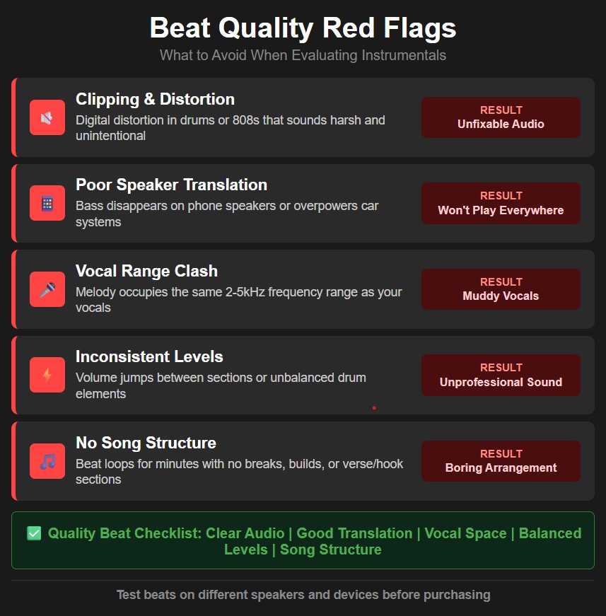 beat quality red flags