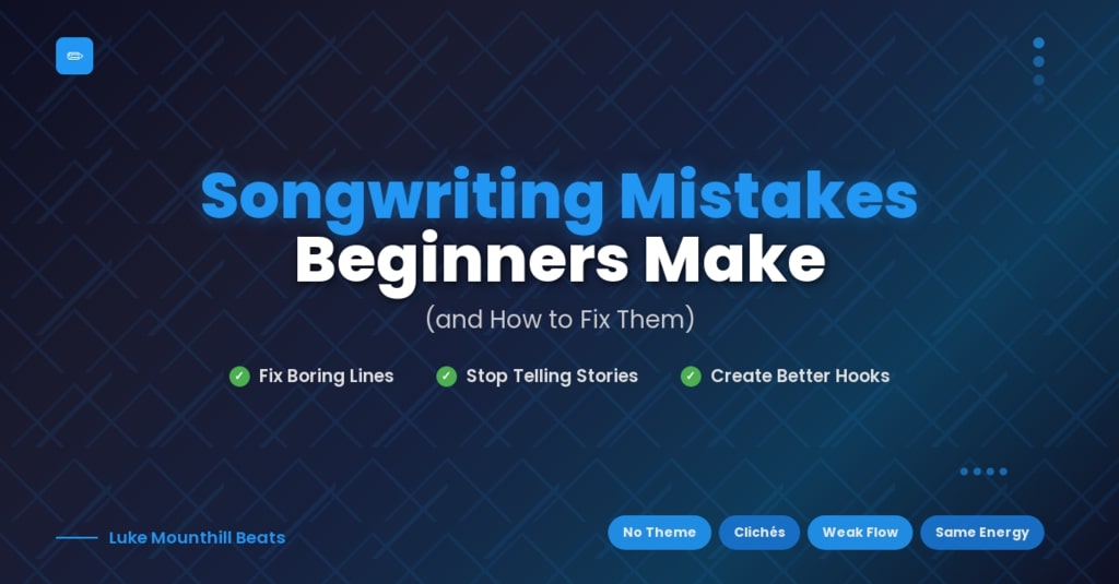 articles songwriting mistakes beginners featured image