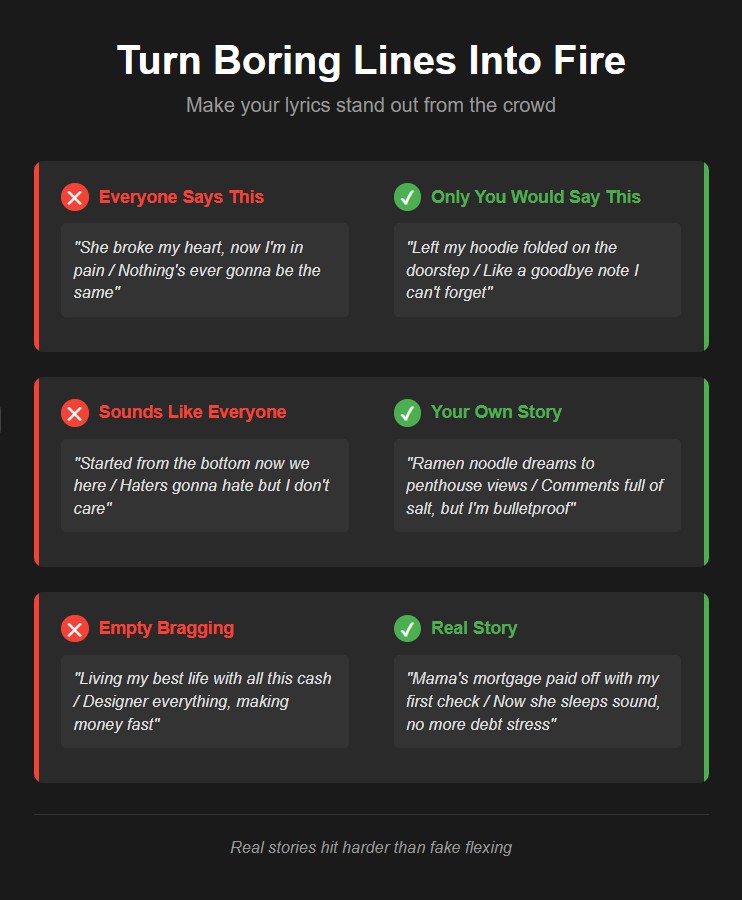 articles songwriting mistakes cliche transformation